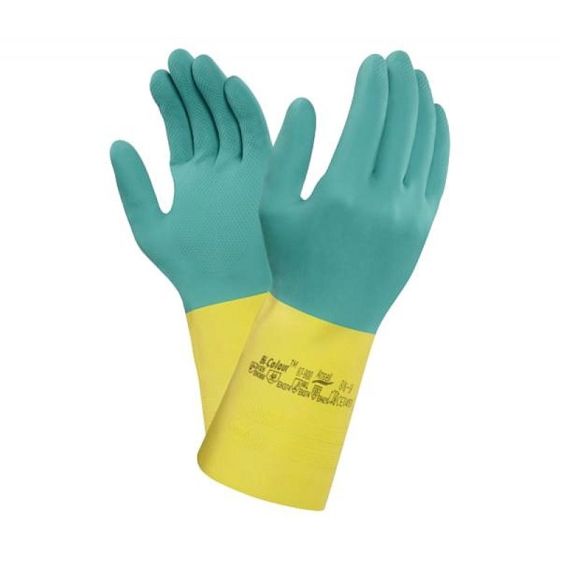 Перчатки Ansell AlphaTec® 87-900 (Альфатек/ Би-Колор) Перчатки Ansell AlphaTec® 87-900 (Альфатек/ Би-Колор)