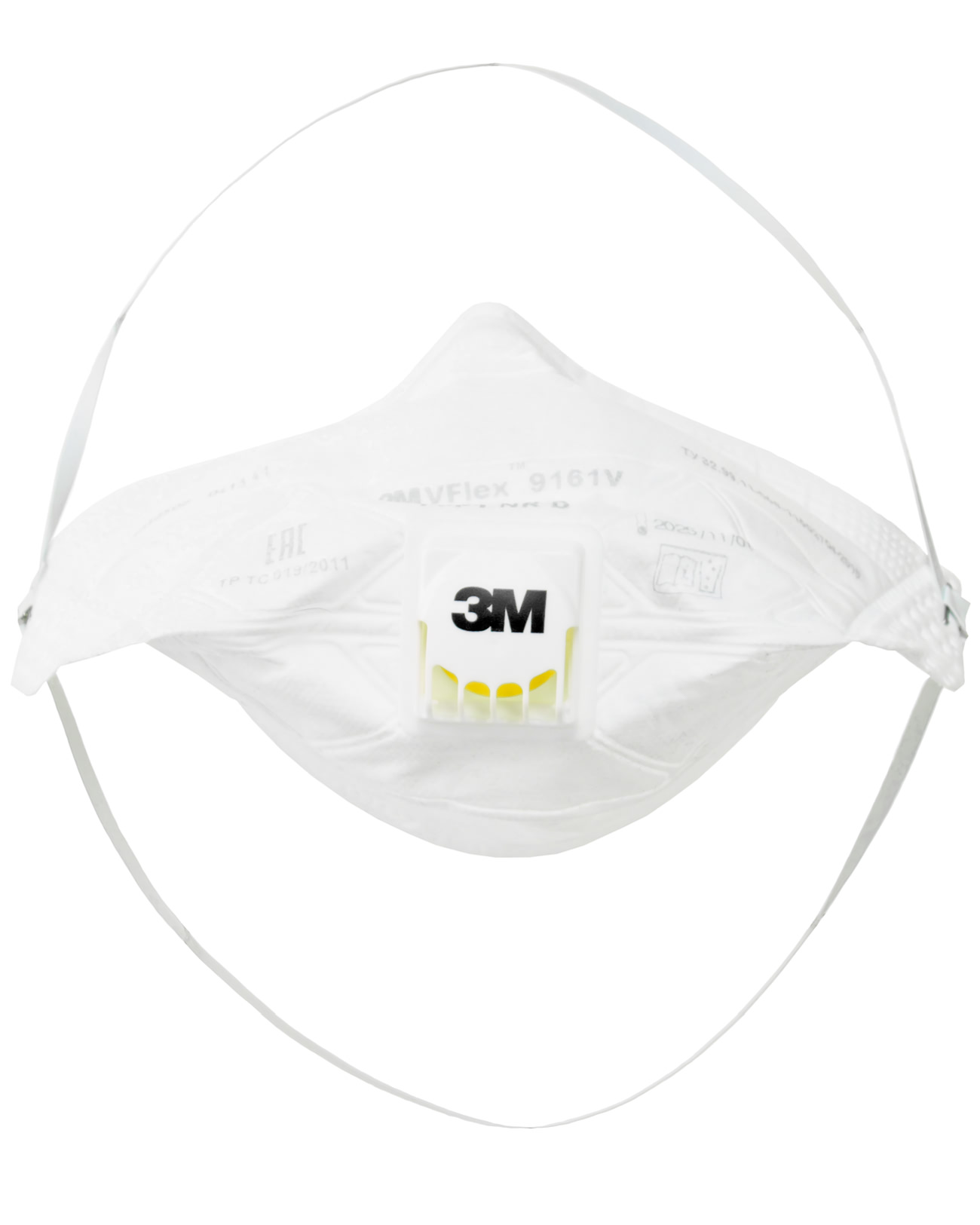 Полумаска фильтрующая противоаэрозольная 3M™ VFlex® 9161V с клапаном выдоха, FFP1 NR D (4 ПДК). Полумаска фильтрующая противоаэрозольная 3M™ VFlex® 9161V с клапаном выдоха, FFP1 NR D (4 ПДК).