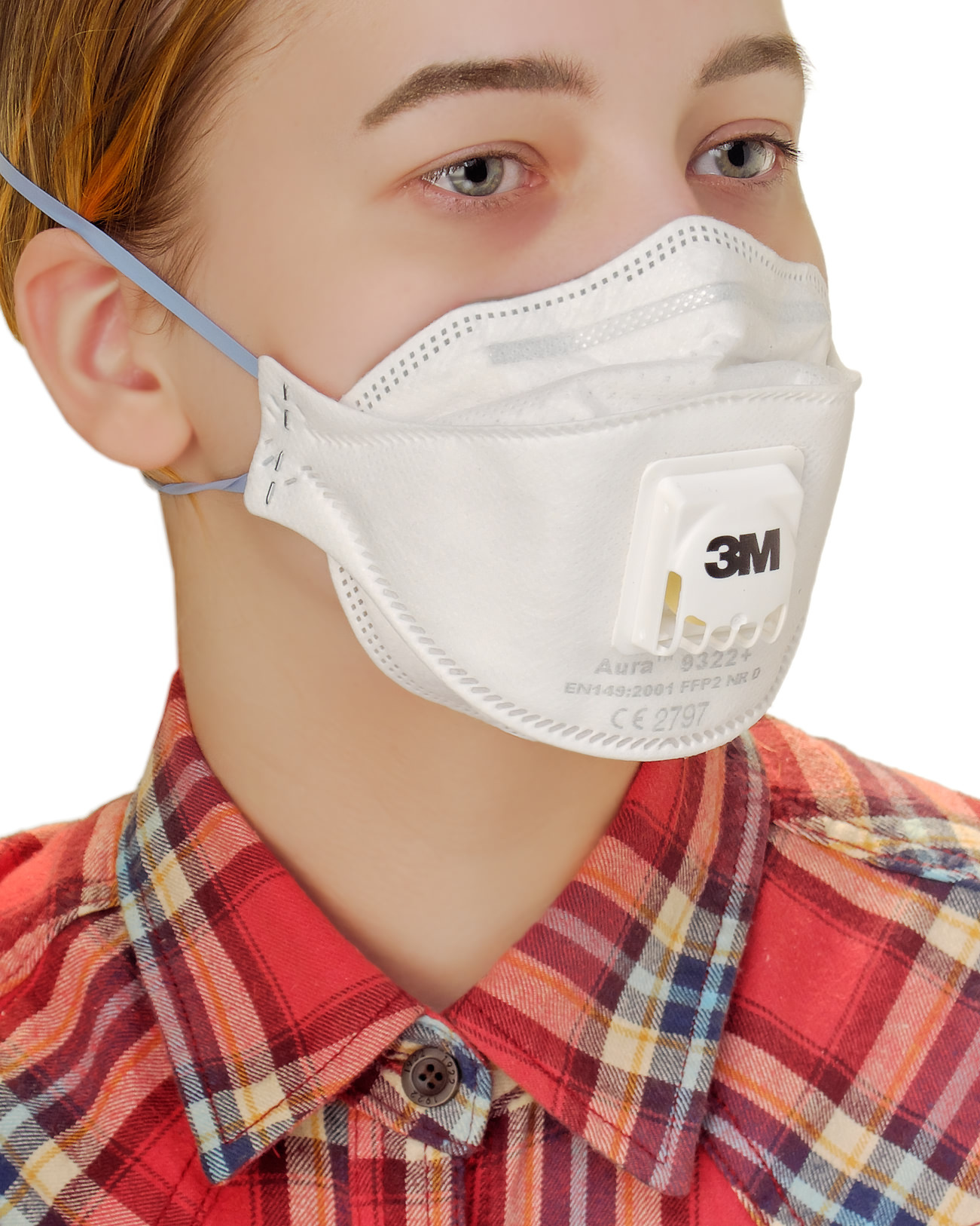 Полумаска фильтрующая противоаэрозольная 3M™ Aura® 9322+ c клапаном, класс защиты FFP2 (12 ПДК) Полумаска фильтрующая противоаэрозольная 3M™ Aura® 9322+ c клапаном, класс защиты FFP2 (12 ПДК)