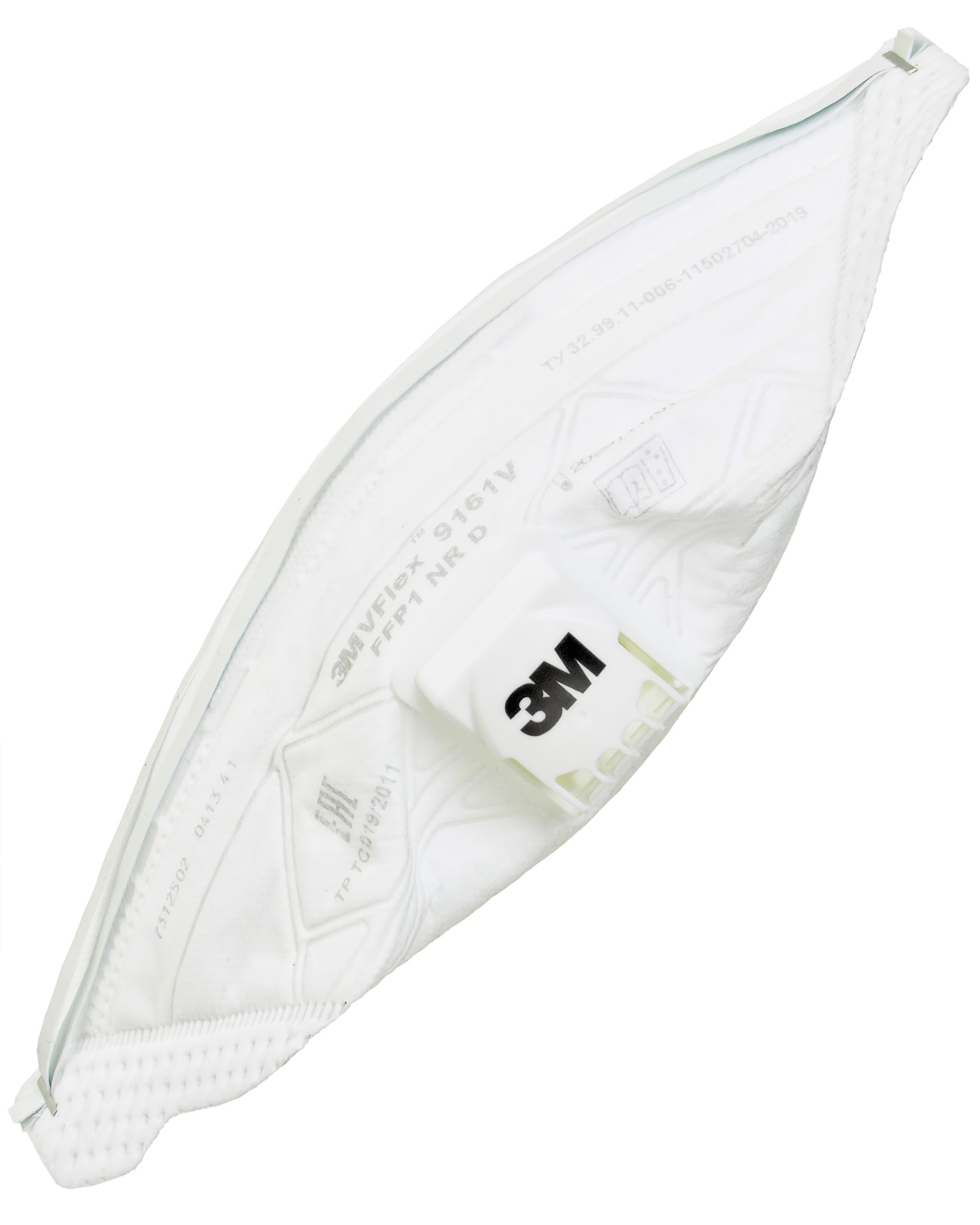 Полумаска фильтрующая противоаэрозольная 3M™ VFlex® 9161V с клапаном выдоха, FFP1 NR D (4 ПДК). Полумаска фильтрующая противоаэрозольная 3M™ VFlex® 9161V с клапаном выдоха, FFP1 NR D (4 ПДК).