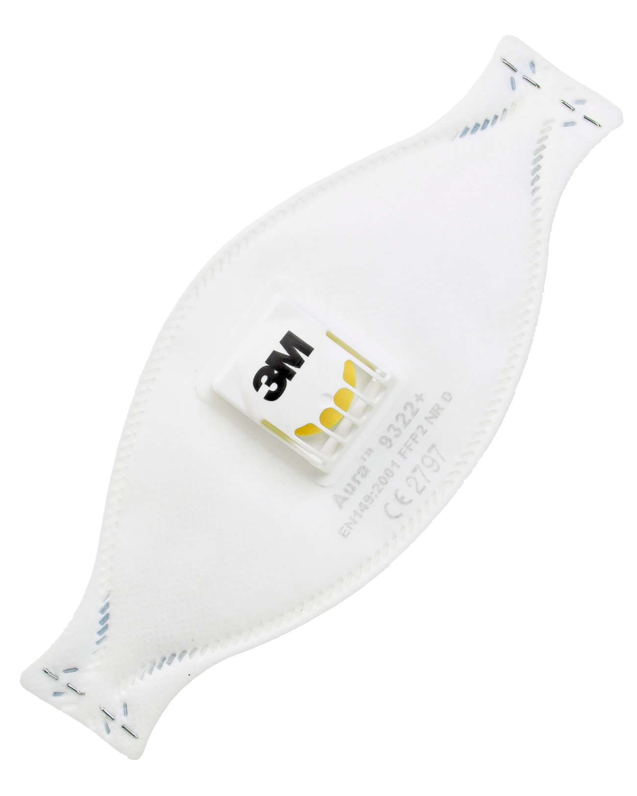 Полумаска фильтрующая противоаэрозольная 3M™ Aura® 9322+ c клапаном, класс защиты FFP2 (12 ПДК) Полумаска фильтрующая противоаэрозольная 3M™ Aura® 9322+ c клапаном, класс защиты FFP2 (12 ПДК)