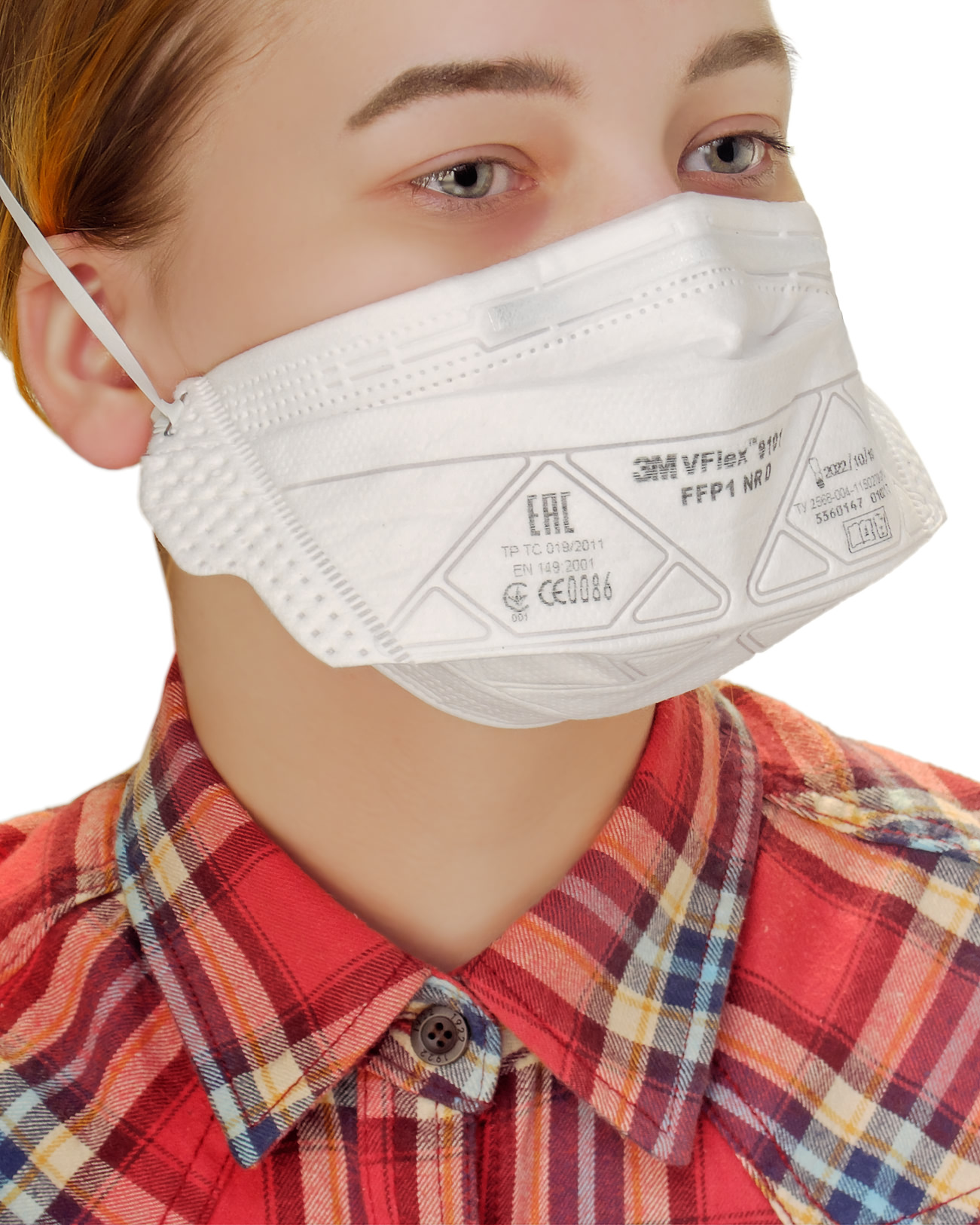 Полумаска фильтрующая противоаэрозольная 3M™ VFlex® 9101 FFP1 (4 ПДК) Полумаска фильтрующая противоаэрозольная 3M™ VFlex® 9101 FFP1 (4 ПДК)