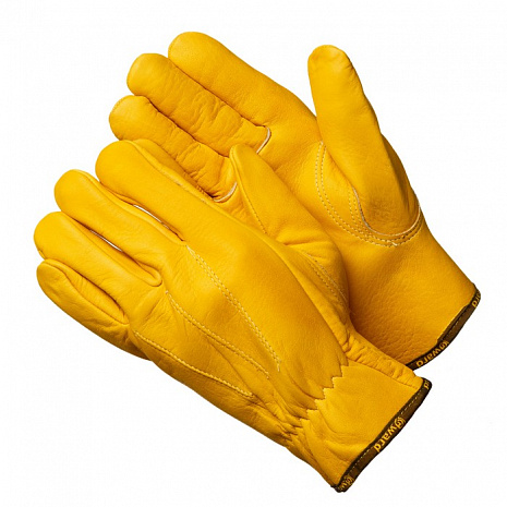 Gward Force Gold Желтые кожаные перчатки анатомического кроя