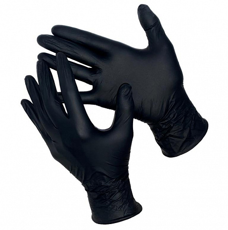 Deltagrip Total Black Чёрные нитриловые перчатки